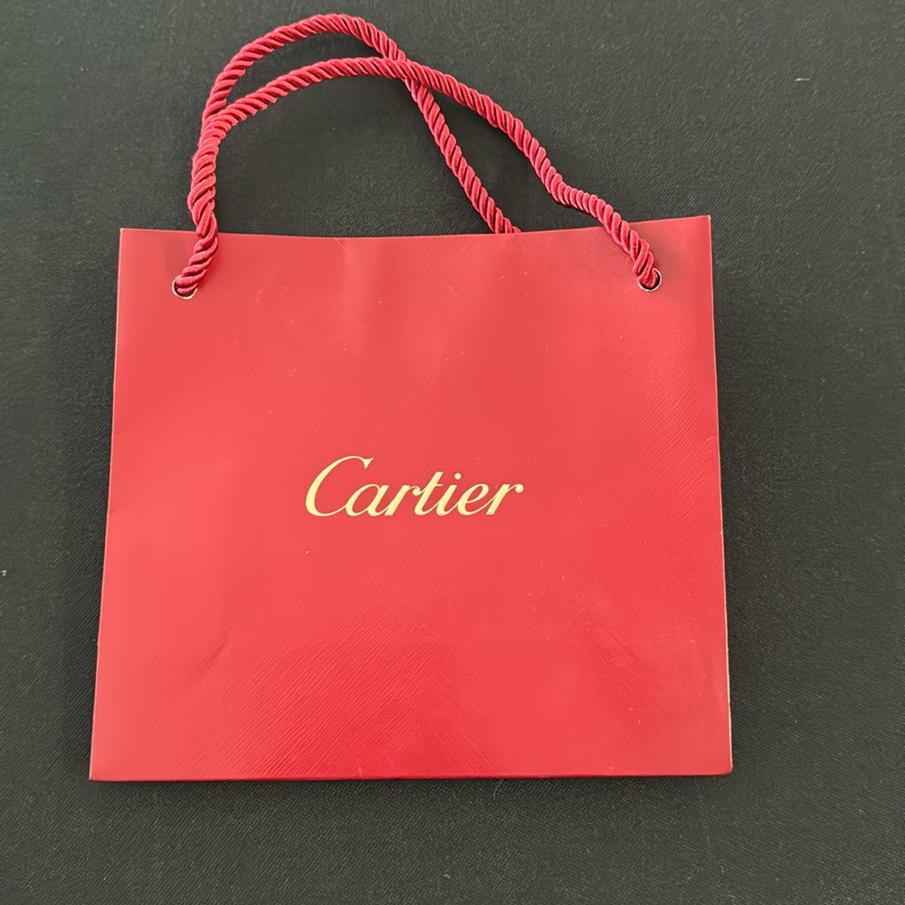 Cartier red shopping bag